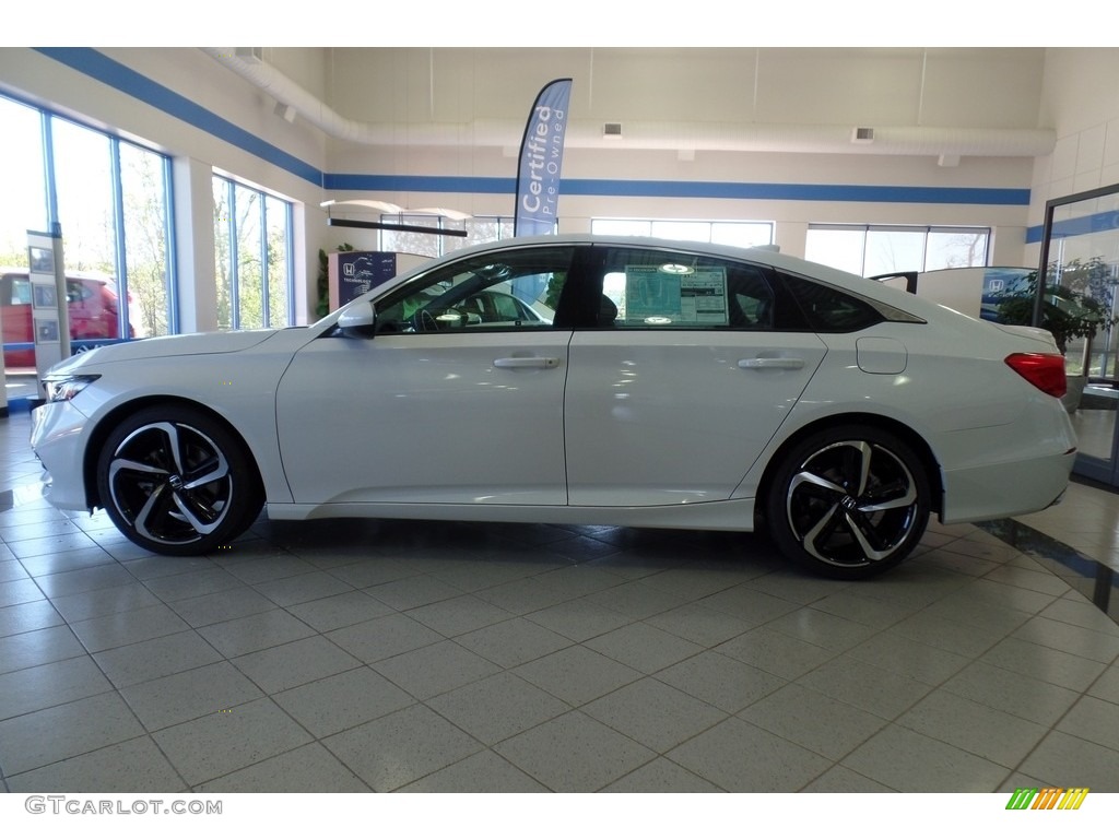 Platinum White Pearl 2019 Honda Accord Sport Sedan Exterior Photo #130630068