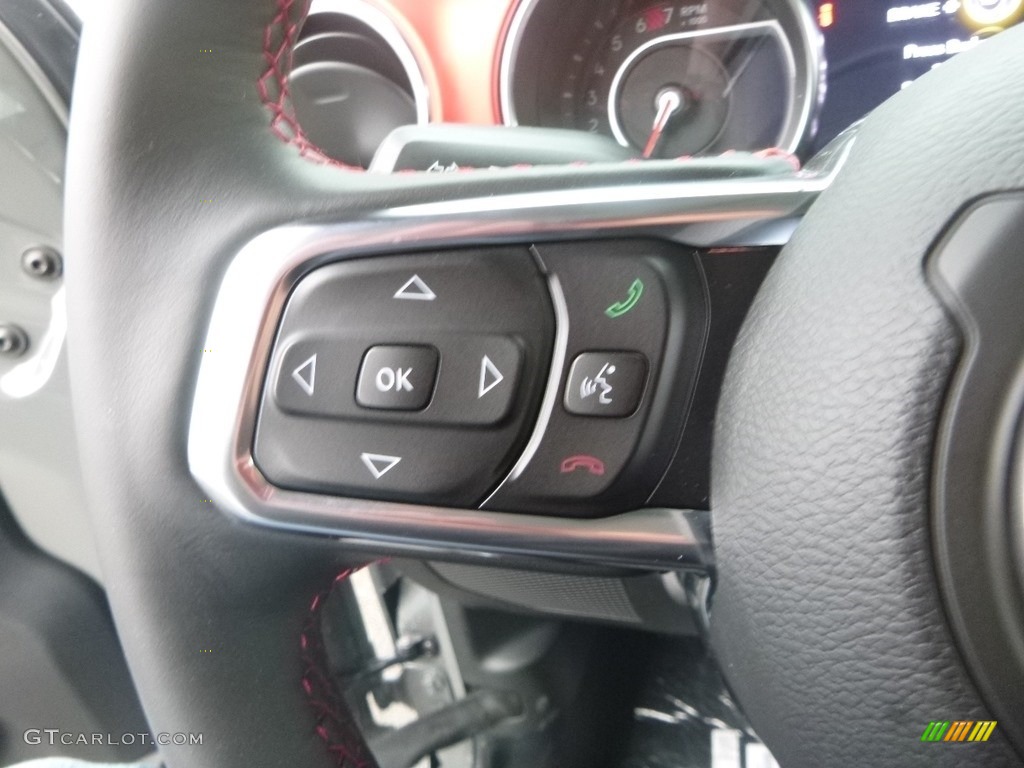 2019 Jeep Wrangler Unlimited Rubicon 4x4 Black Steering Wheel Photo #130630143