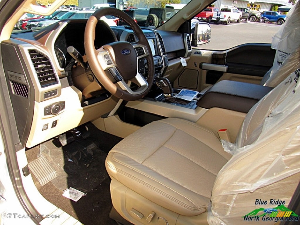 2018 F150 Lariat SuperCrew 4x4 - White Platinum / Light Camel photo #32