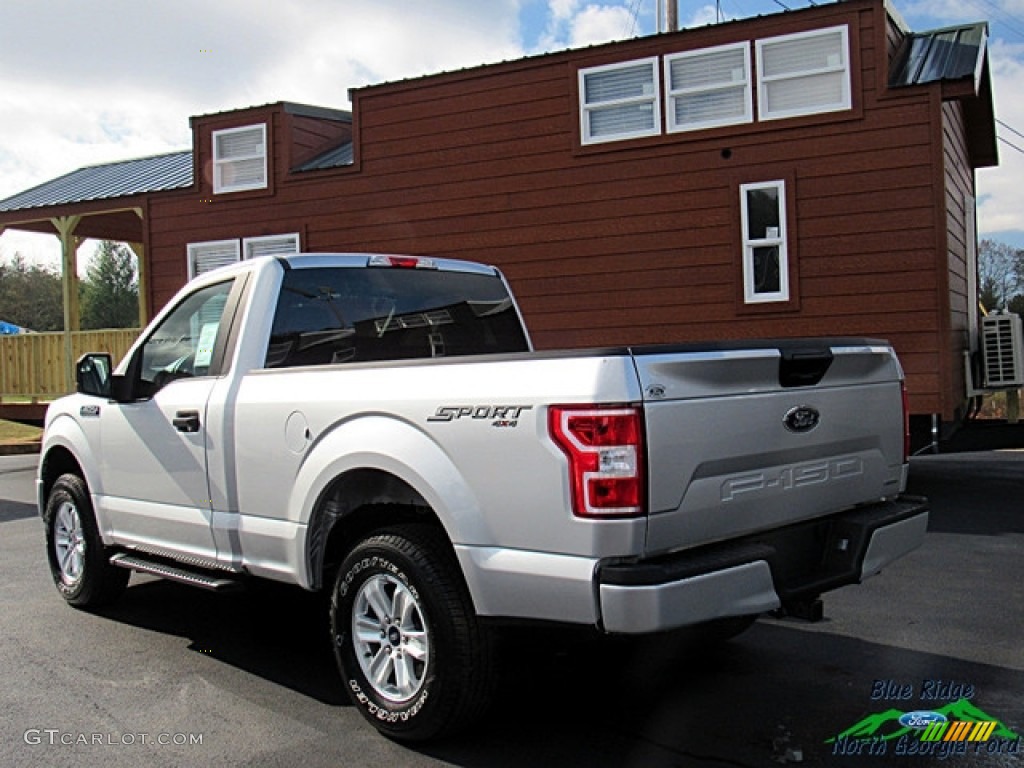 2019 F150 XL Regular Cab 4x4 - Ingot Silver / Earth Gray photo #3