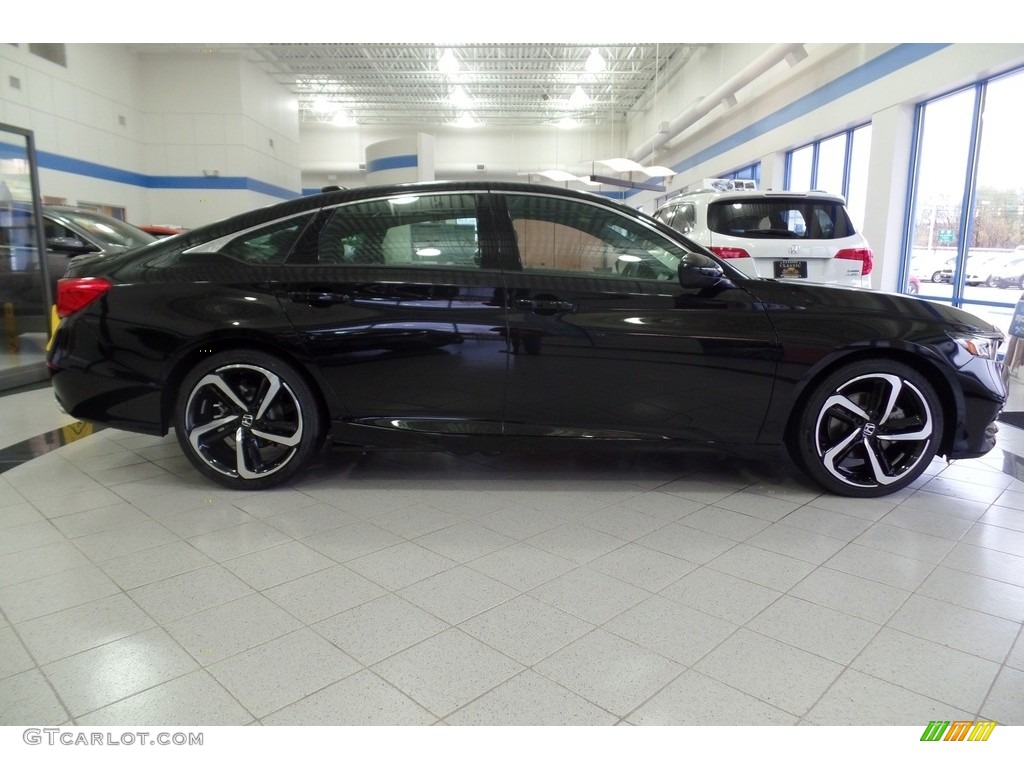 Crystal Black Pearl 2019 Honda Accord Sport Sedan Exterior Photo #130631553