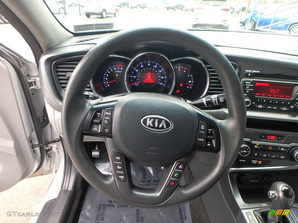 2012 Optima LX - Bright Silver / Gray photo #16