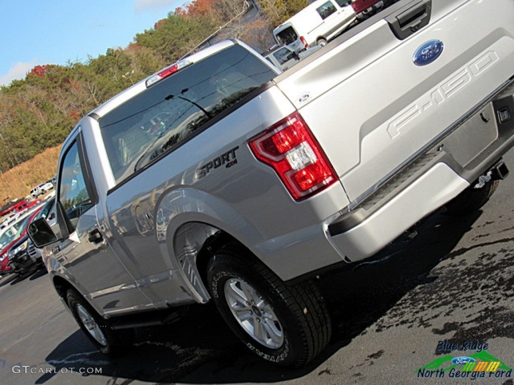 2019 F150 XL Regular Cab 4x4 - Ingot Silver / Earth Gray photo #30