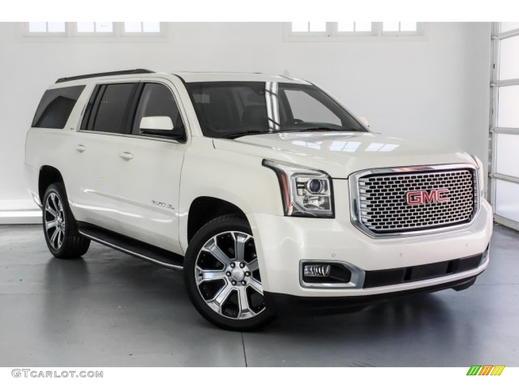 2015 Yukon XL SLT 4WD - White Diamond Tricoat / Jet Black photo #14