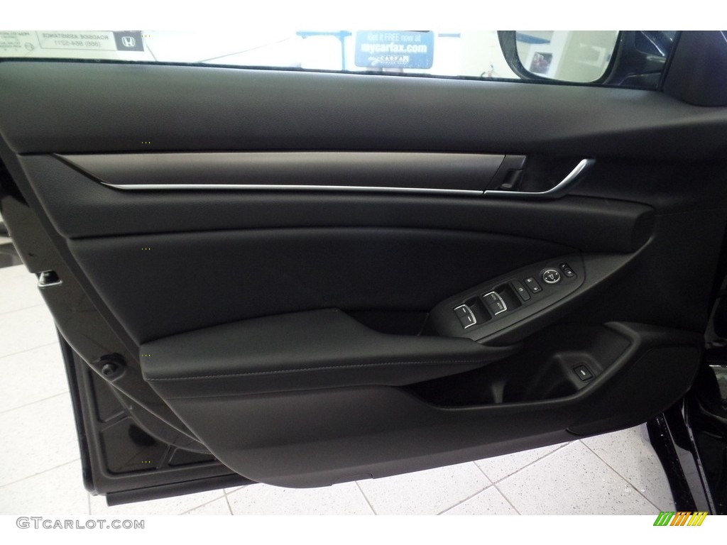 2019 Honda Accord LX Sedan Black Door Panel Photo #130632858