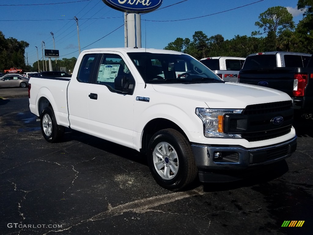 2018 F150 XL SuperCab - Oxford White / Earth Gray photo #7