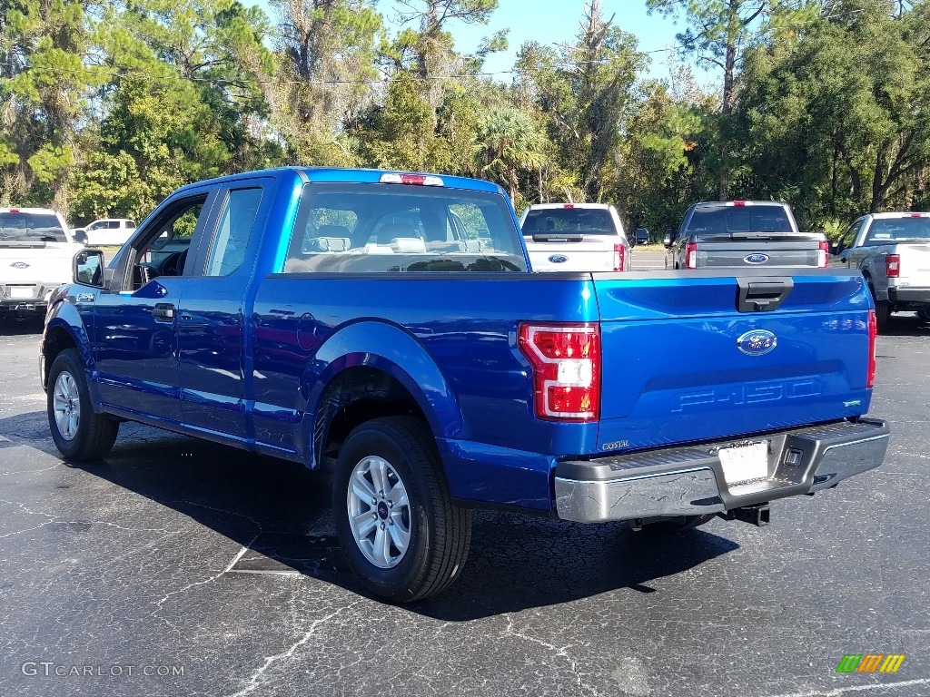 2018 F150 XL SuperCab - Lightning Blue / Earth Gray photo #3