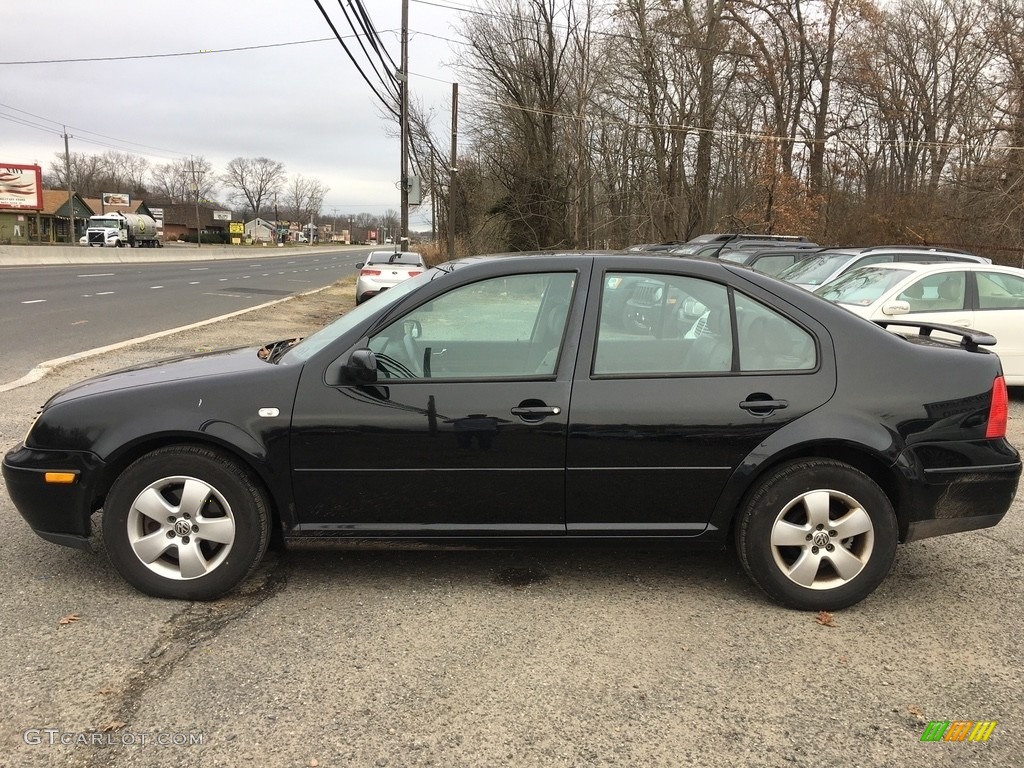 2003 Jetta GLS 1.8T Sedan - Black / Black photo #2