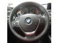2018 BMW 3 Series Coral Red Interior Steering Wheel Photo