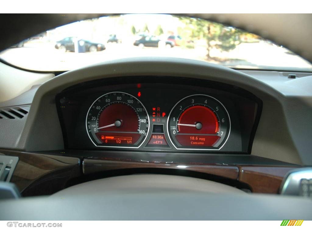2006 7 Series 750Li Sedan - Black Sapphire Metallic / Beige Nasca Leather photo #25