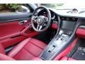2017 Porsche 911 Black/Bordeaux Red Interior Controls Photo