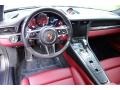 2017 Porsche 911 Black/Bordeaux Red Interior Steering Wheel Photo