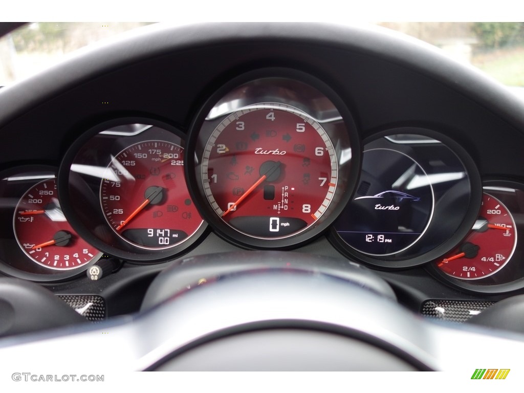 2017 Porsche 911 Turbo Coupe Gauges Photo #130637331