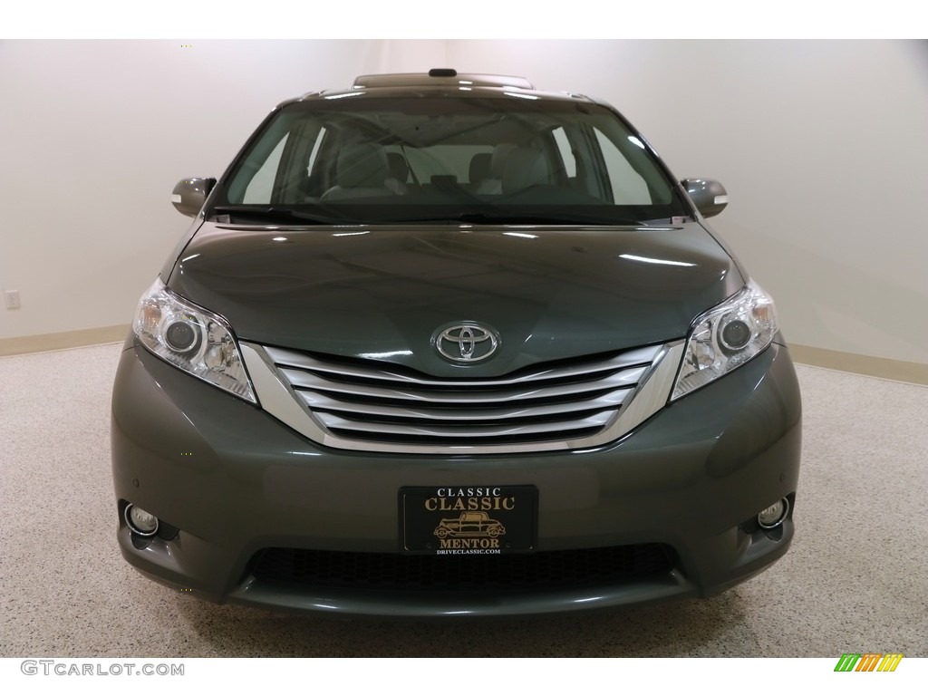 2013 Sienna Limited AWD - Cypress Green Pearl / Light Gray photo #2