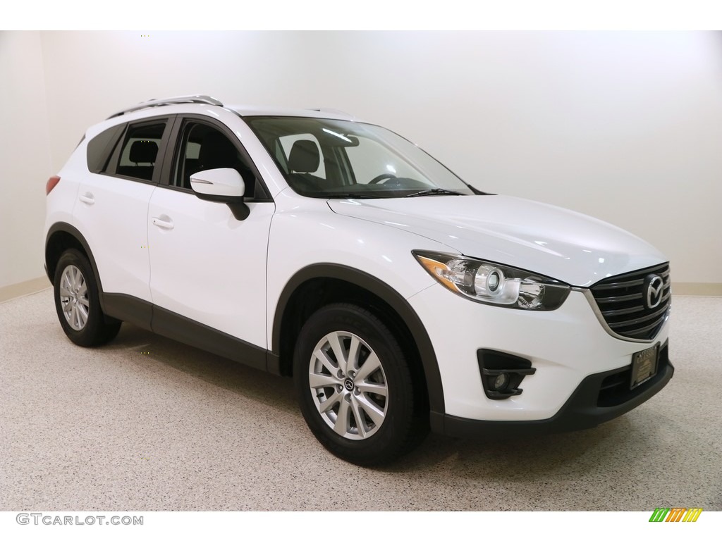 2016 CX-5 Touring AWD - Crystal White Pearl Mica / Black photo #1