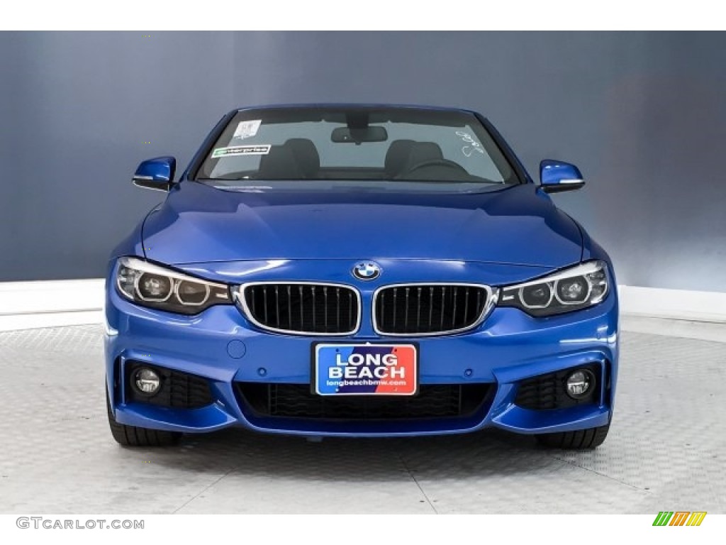 2018 4 Series 430i Convertible - Estoril Blue Metallic / Black photo #2