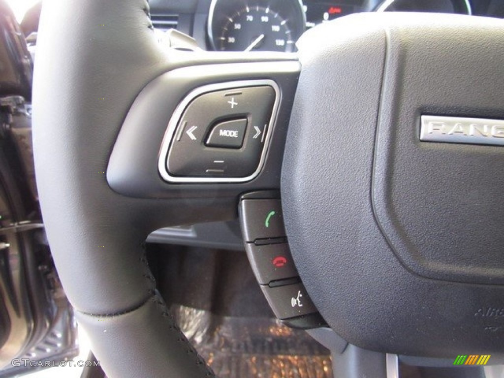 2019 Land Rover Range Rover Evoque SE Ebony Steering Wheel Photo #130641735
