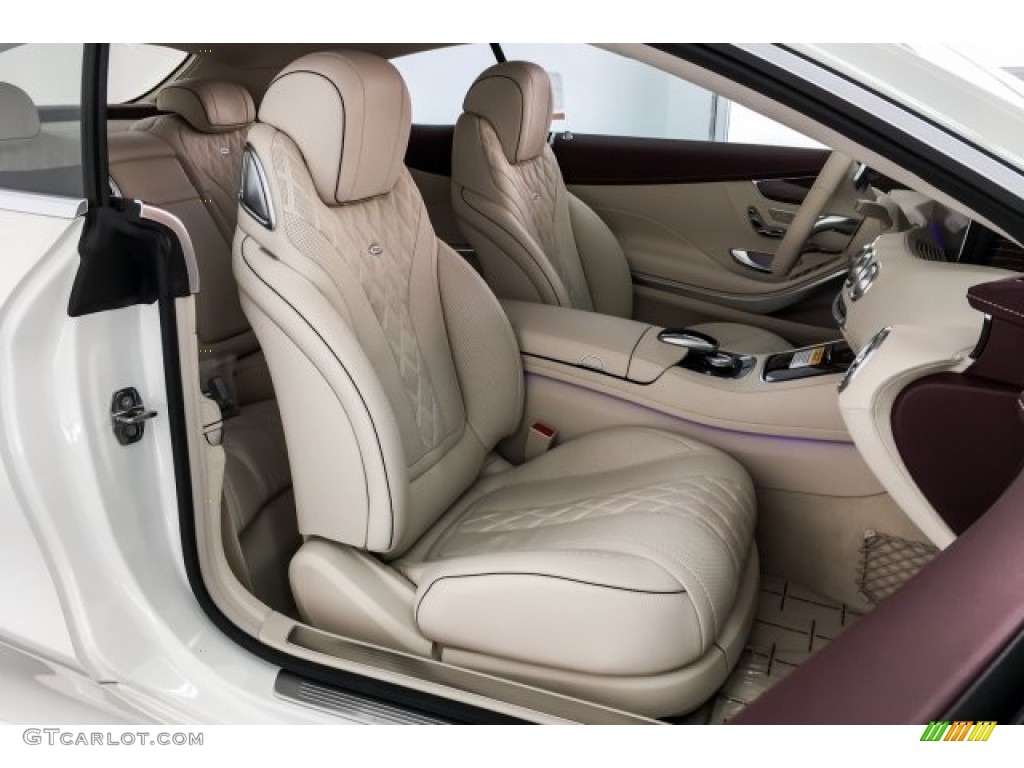designo Silk Beige/Satin Red Pearl Interior 2019 Mercedes-Benz S 560 4Matic Coupe Photo #130641747
