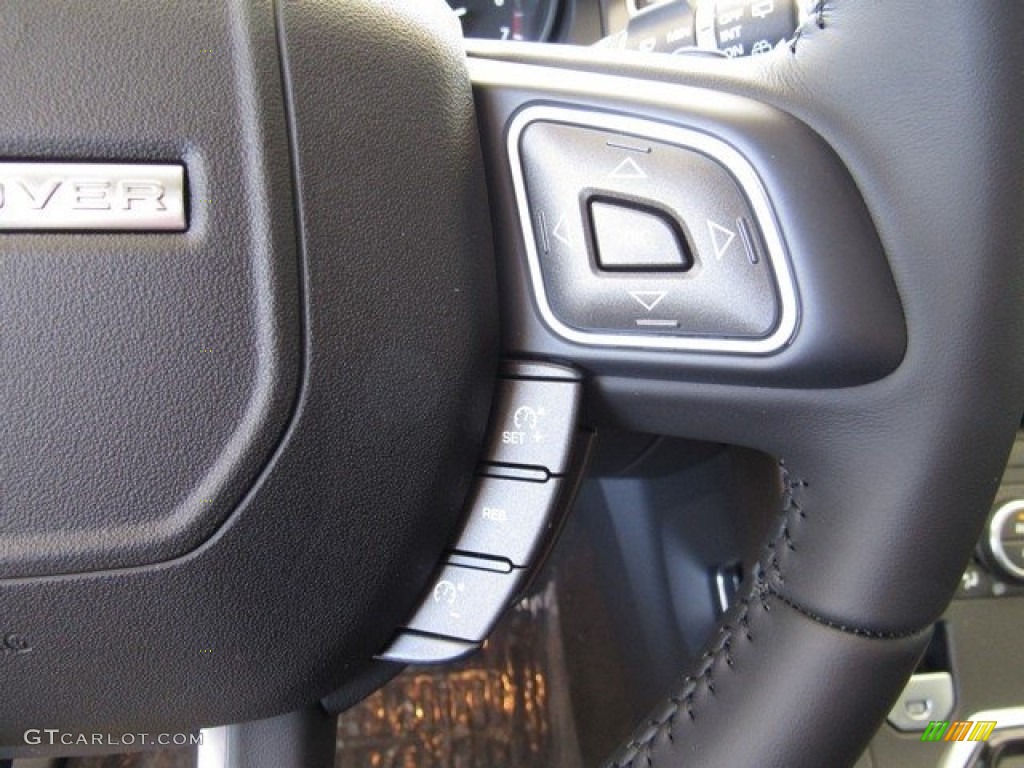 2019 Land Rover Range Rover Evoque SE Ebony Steering Wheel Photo #130641750