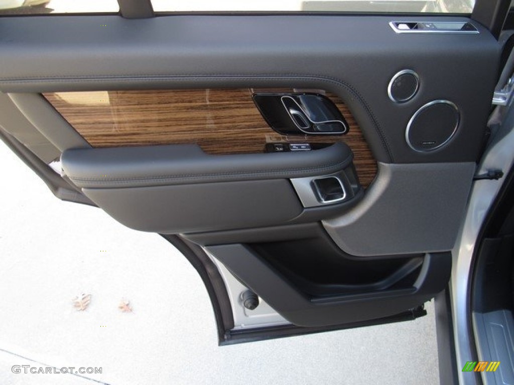 2019 Land Rover Range Rover HSE Ebony/Ebony Door Panel Photo #130643106