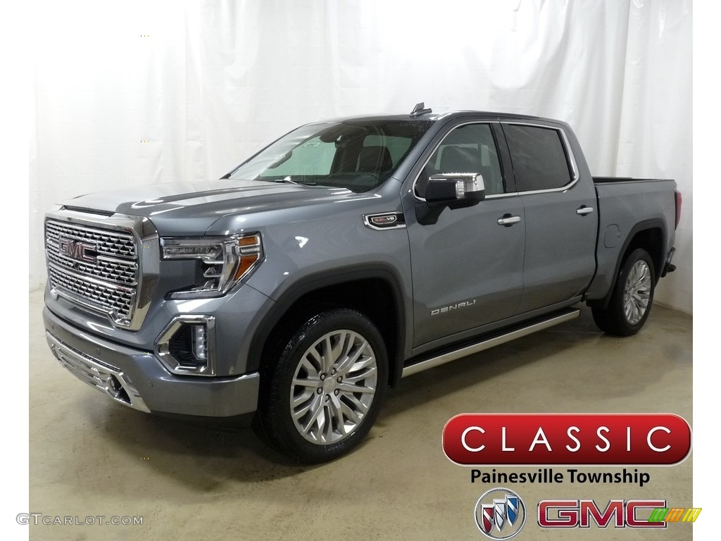 2019 Sierra 1500 Denali Crew Cab 4WD - Satin Steel Metallic / Jet Black photo #1