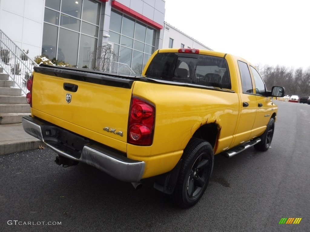 2007 Ram 1500 Laramie Quad Cab 4x4 - Detonator Yellow / Medium Slate Gray photo #10
