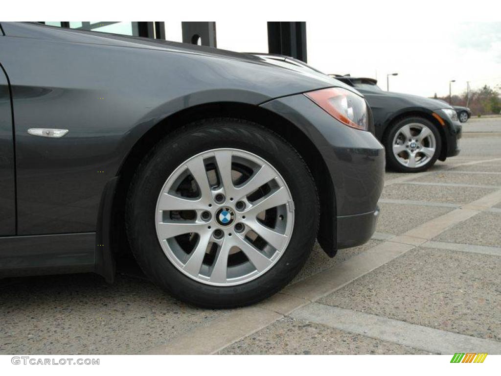 2006 3 Series 325i Sedan - Sparkling Graphite Metallic / Black Dakota Leather photo #9