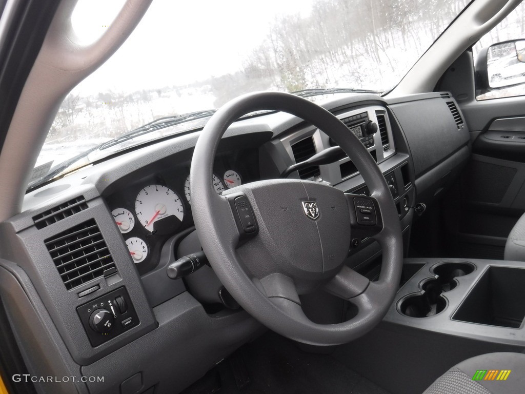 2007 Ram 1500 Laramie Quad Cab 4x4 - Detonator Yellow / Medium Slate Gray photo #13