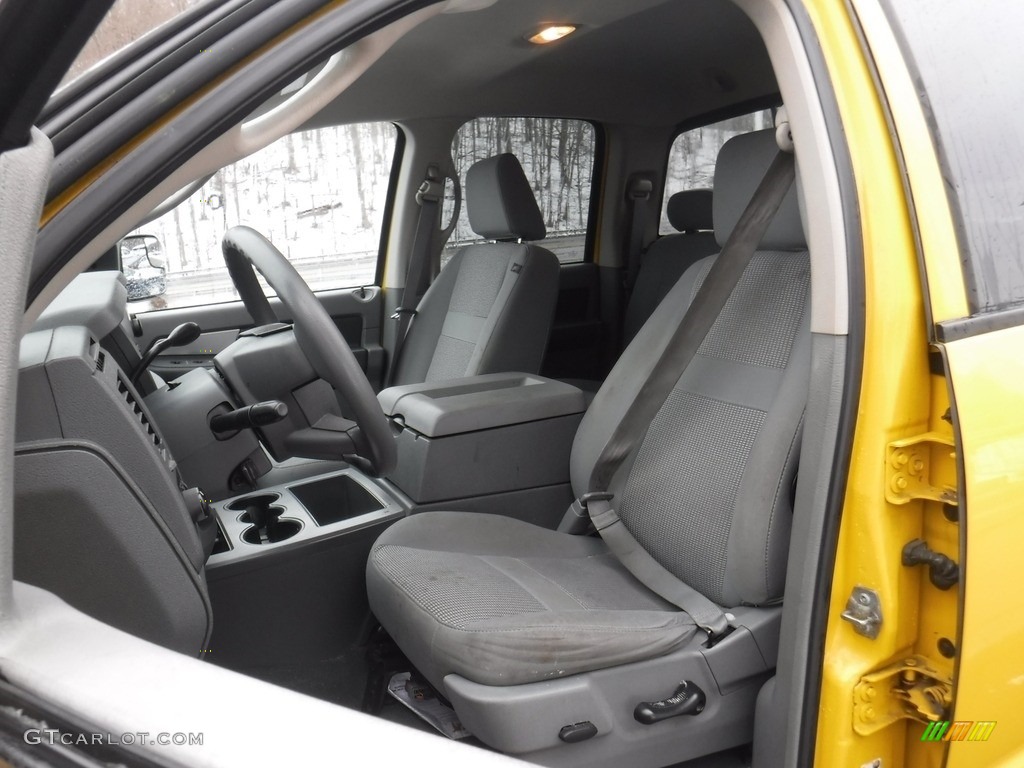 2007 Ram 1500 Laramie Quad Cab 4x4 - Detonator Yellow / Medium Slate Gray photo #14