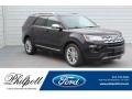 2019 Agate Black Ford Explorer XLT  photo #1