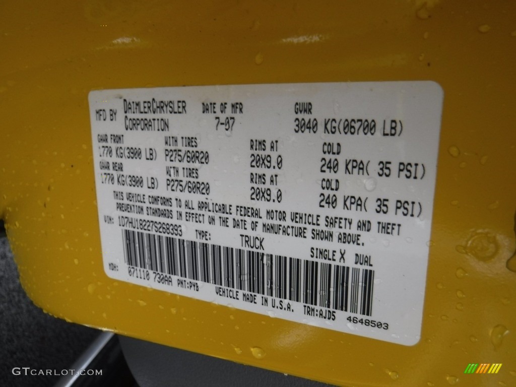 2007 Ram 1500 Laramie Quad Cab 4x4 - Detonator Yellow / Medium Slate Gray photo #24