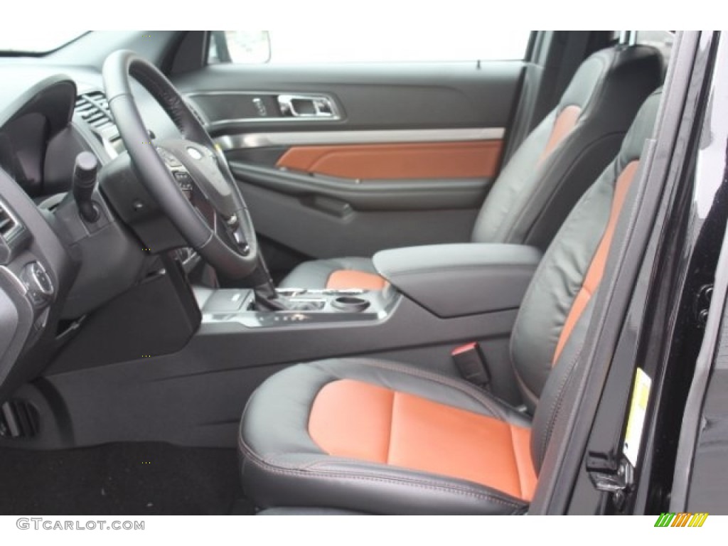 Medium Black/Desert Copper Interior 2019 Ford Explorer XLT Photo #130644168