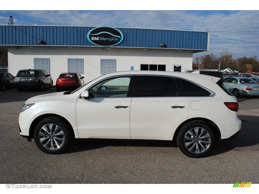 2016 MDX Technology - White Diamond Pearl / Parchment photo #2