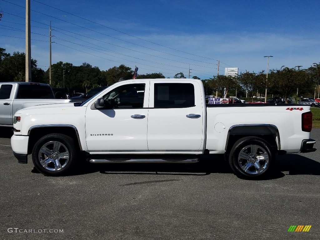 2018 Silverado 1500 Custom Crew Cab 4x4 - Summit White / Dark Ash/Jet Black photo #2