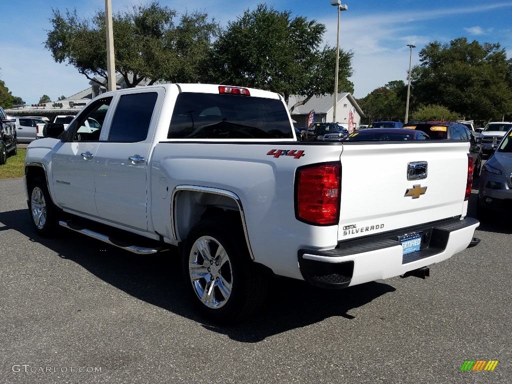 2018 Silverado 1500 Custom Crew Cab 4x4 - Summit White / Dark Ash/Jet Black photo #3