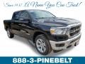 2019 Diamond Black Crystal Pearl Ram 1500 Big Horn Crew Cab 4x4  photo #1