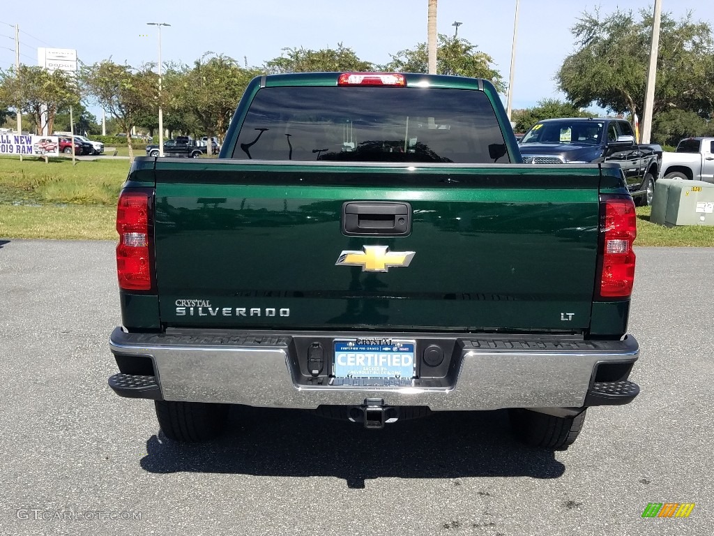 2014 Silverado 1500 LT Crew Cab - Rainforest Green Metallic / Cocoa/Dune photo #4
