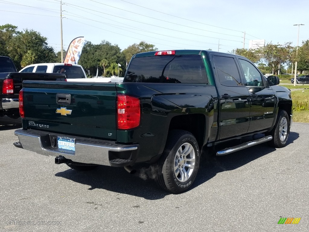 2014 Silverado 1500 LT Crew Cab - Rainforest Green Metallic / Cocoa/Dune photo #5
