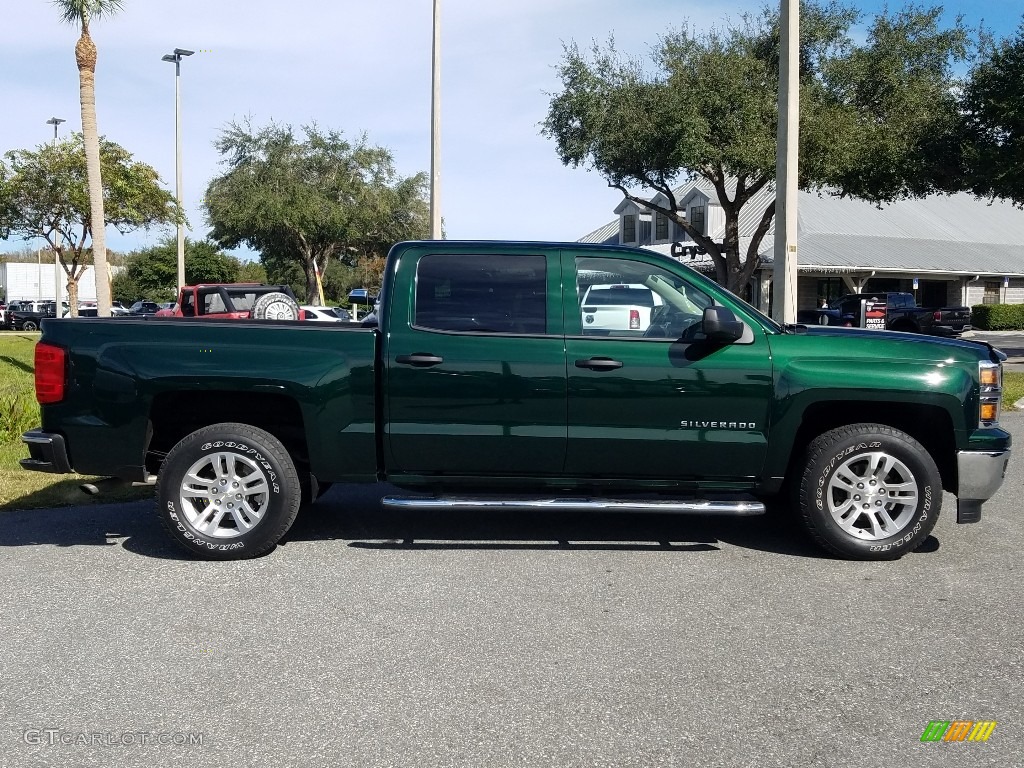 2014 Silverado 1500 LT Crew Cab - Rainforest Green Metallic / Cocoa/Dune photo #6