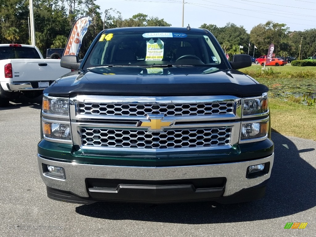 2014 Silverado 1500 LT Crew Cab - Rainforest Green Metallic / Cocoa/Dune photo #8