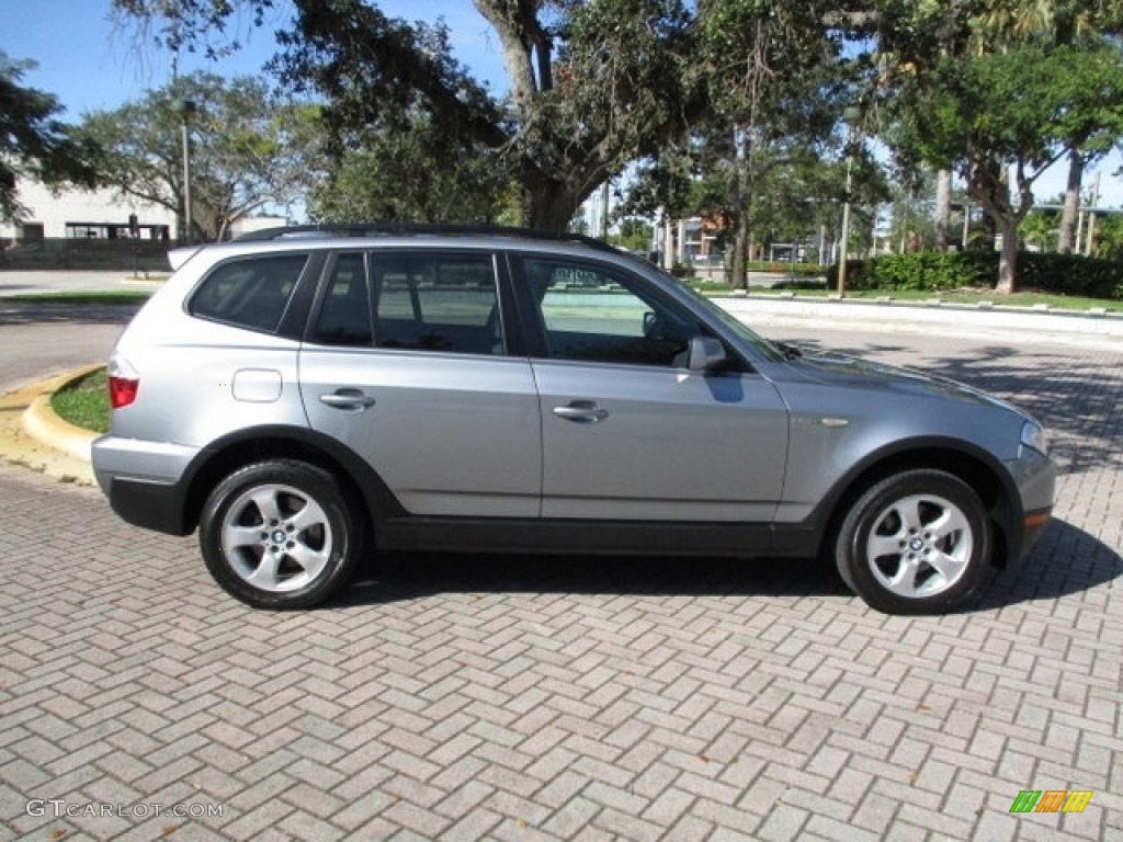 2008 X3 3.0si - Silver Grey Metallic / Grey photo #21