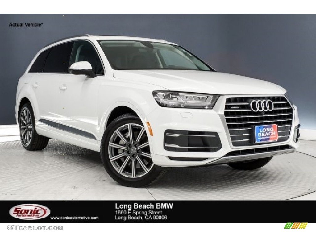 2018 Q7 2.0 TFSI Premium Plus quattro - Carrara White / Black photo #1