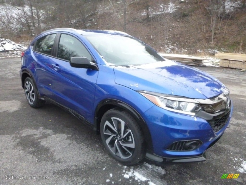Aegean Blue Metallic 2019 Honda HR-V Sport AWD Exterior Photo #130657598