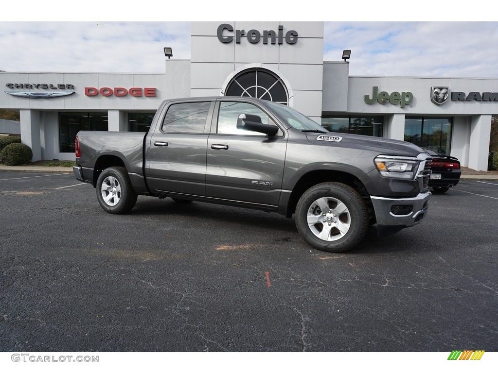 2019 1500 Big Horn Crew Cab 4x4 - Granite Crystal Metallic / Black/Diesel Gray photo #1