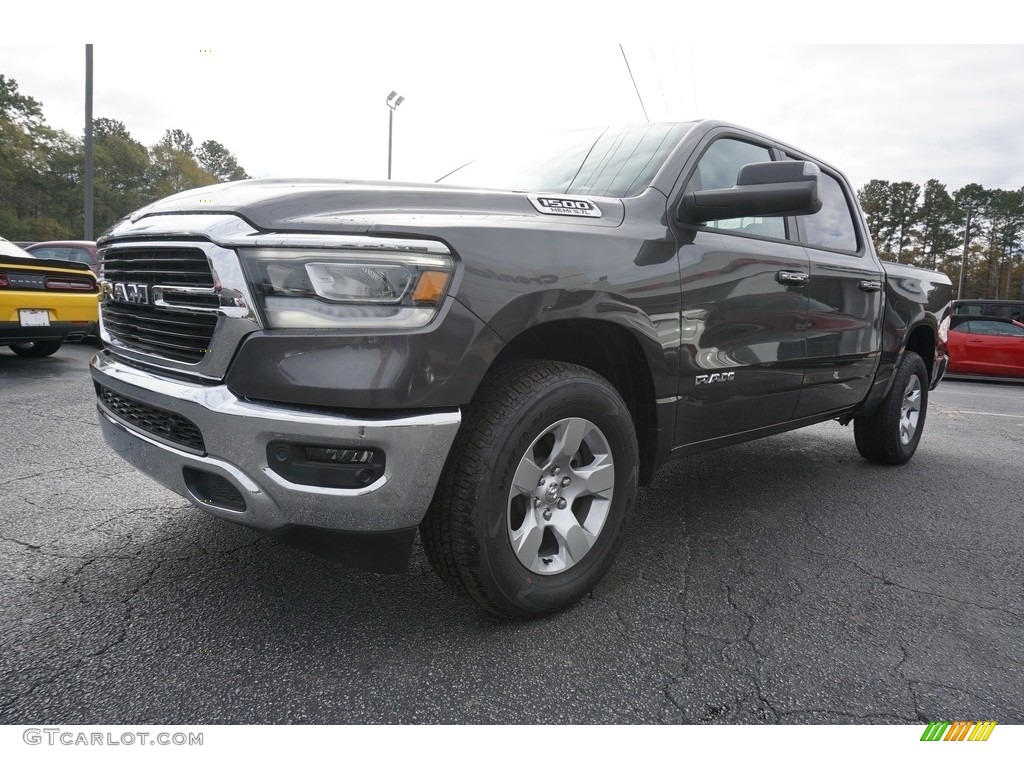 2019 1500 Big Horn Crew Cab 4x4 - Granite Crystal Metallic / Black/Diesel Gray photo #3