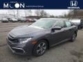 2019 Modern Steel Metallic Honda Civic LX Sedan  photo #1