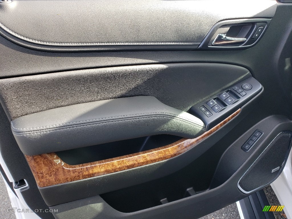 2019 Chevrolet Tahoe Premier 4WD Jet Black/Mahogany Door Panel Photo #130657994