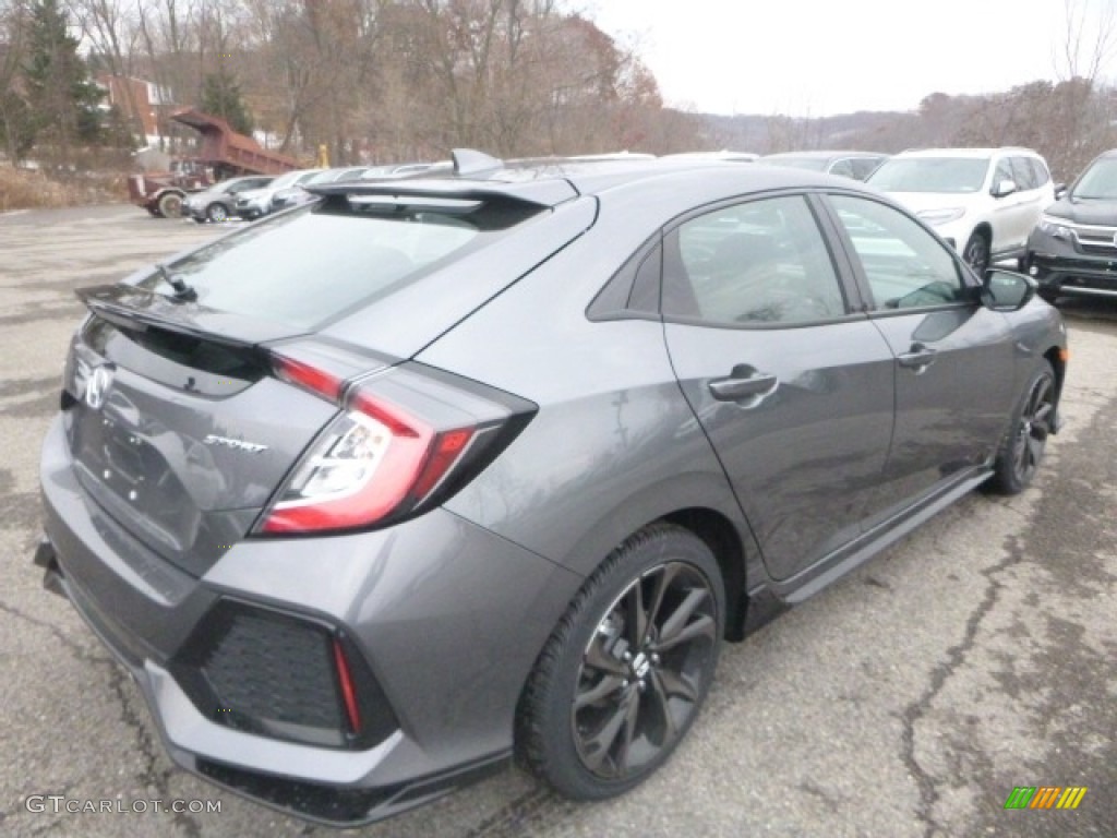 2019 Civic Sport Hatchback - Polished Metal Metallic / Black photo #5