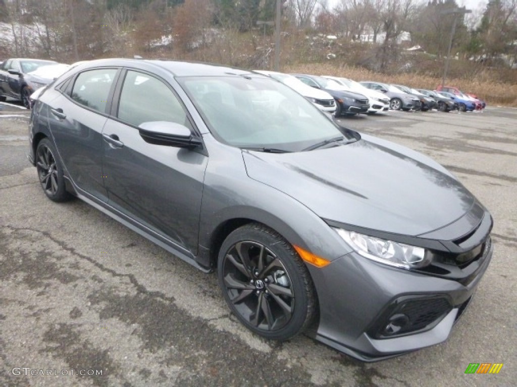 2019 Civic Sport Hatchback - Polished Metal Metallic / Black photo #6