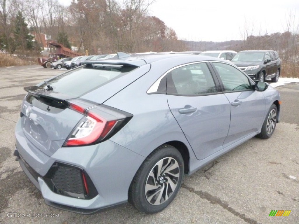 2019 Civic LX Hatchback - Sonic Gray Pearl / Black photo #5